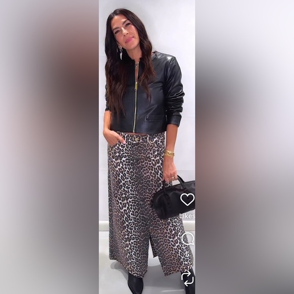 Leopard print sincerely jules pants - Picture 1 of 1